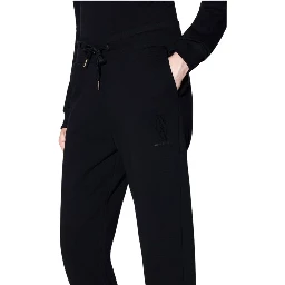 Black Armani Exchange jogger trousers