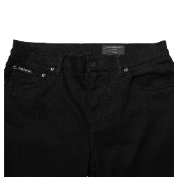 Black Cotton Stretch Slim Fit Men Denim Jeans