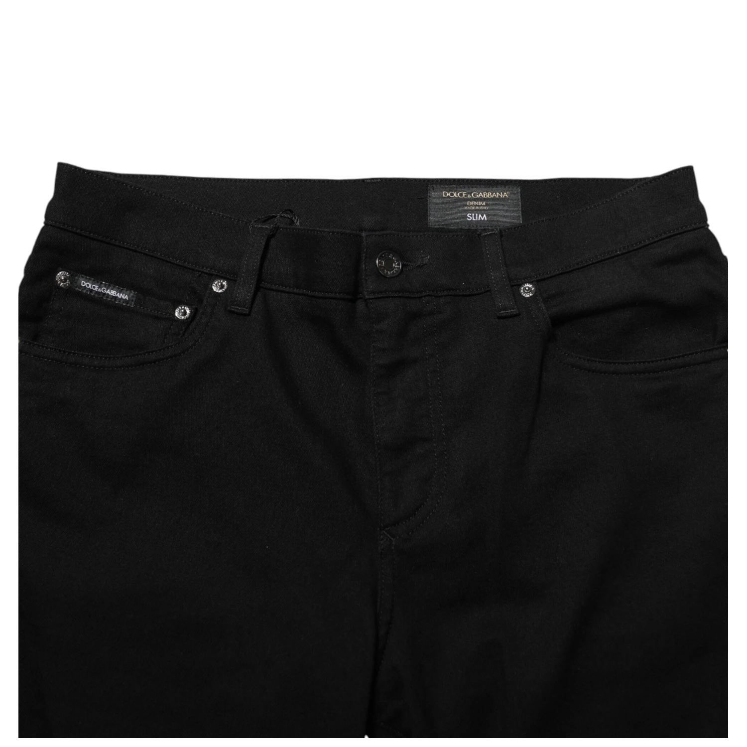 Black Cotton Stretch Slim Fit Men Denim Jeans