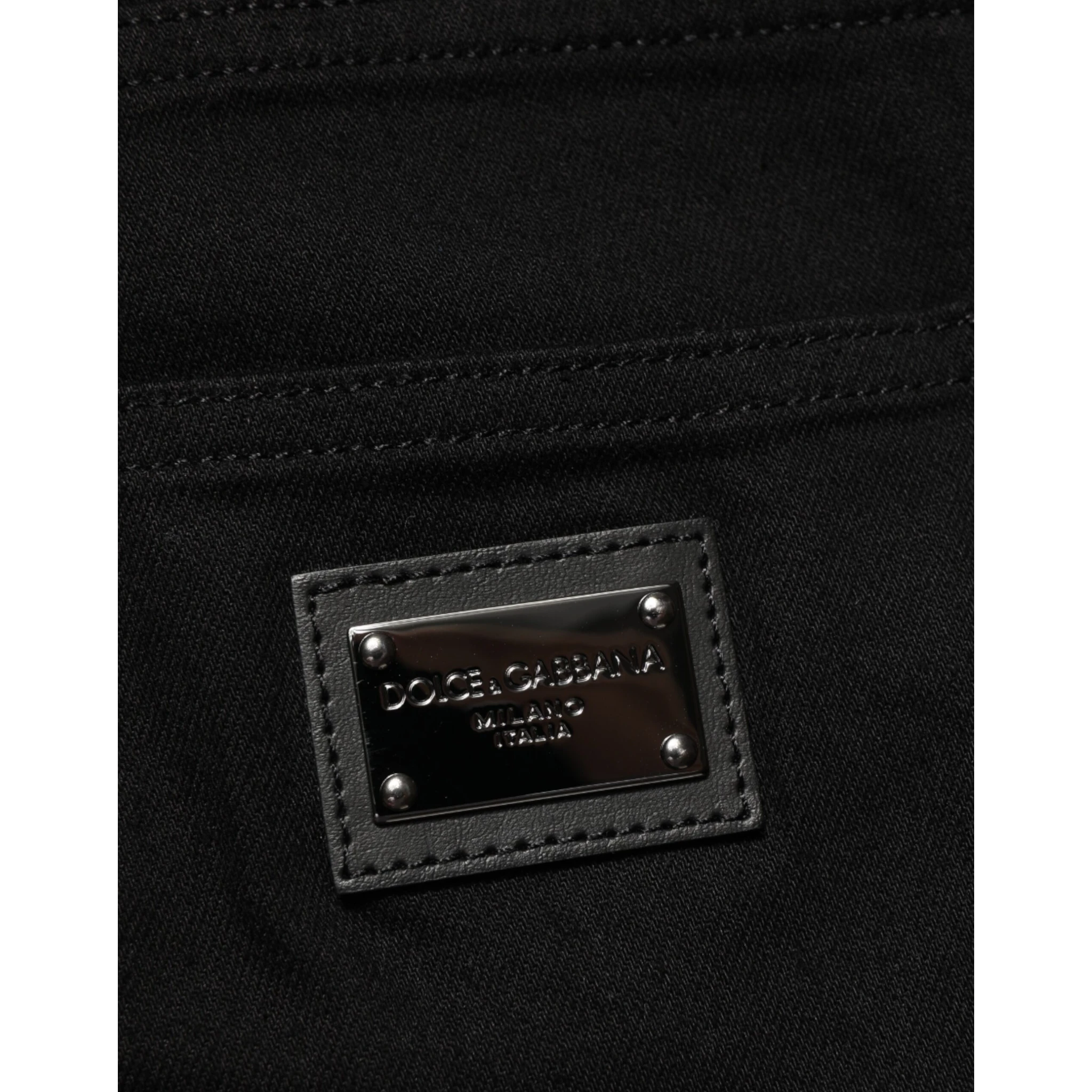 Black Cotton Stretch Slim Fit Men Denim Jeans