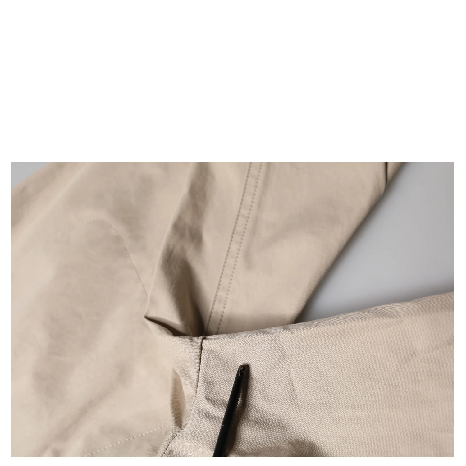 Beige Cotton Tapered Cargo Men Trouser Pants