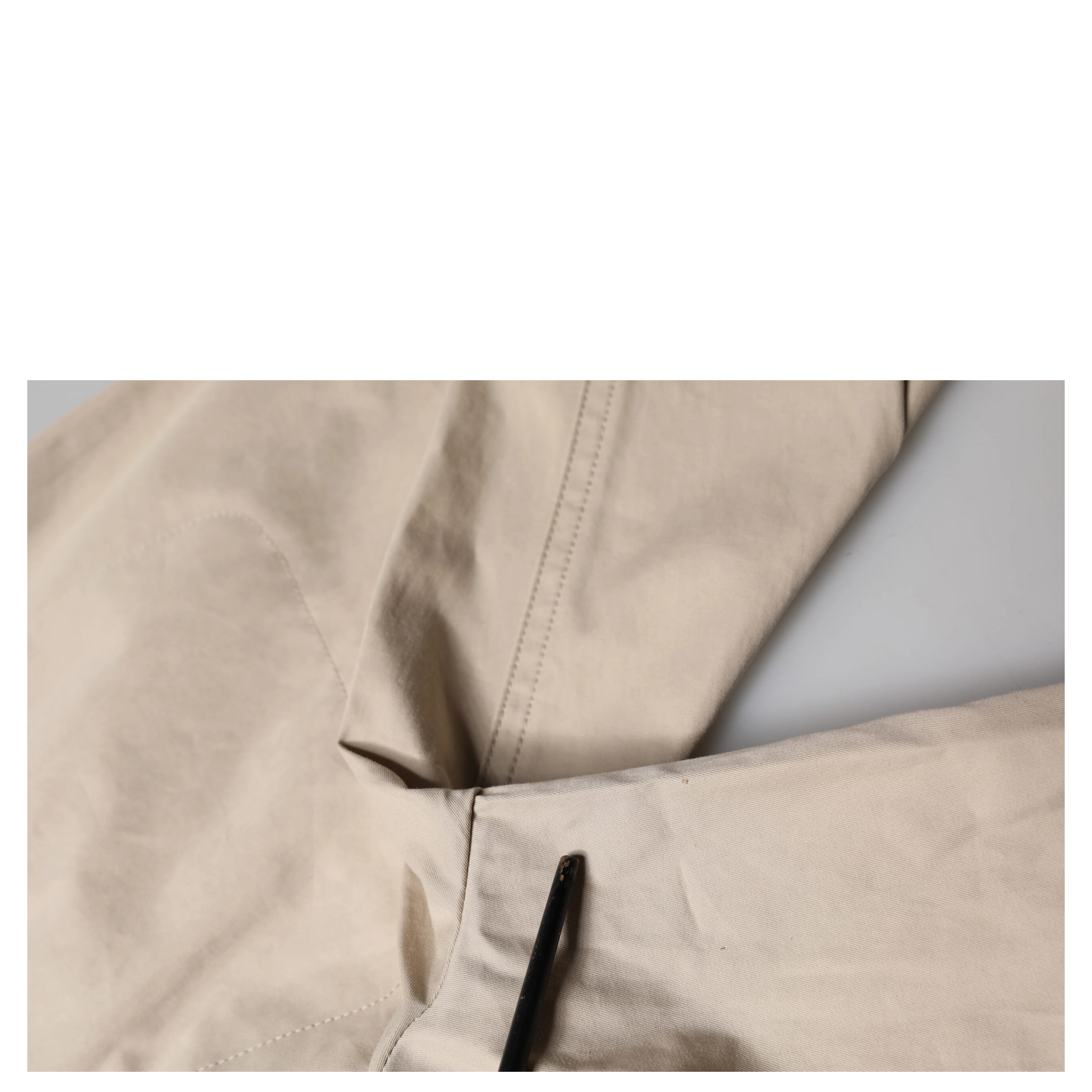 Beige Cotton Tapered Cargo Men Trouser Pants