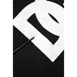 Black DG Logo Cotton Jogger Sweatpants Pants