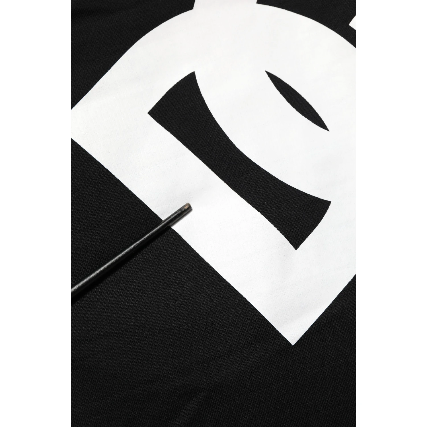 Black DG Logo Cotton Jogger Sweatpants Pants