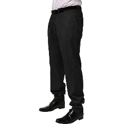 Black Wool Formal Dress Men Trouser Pants