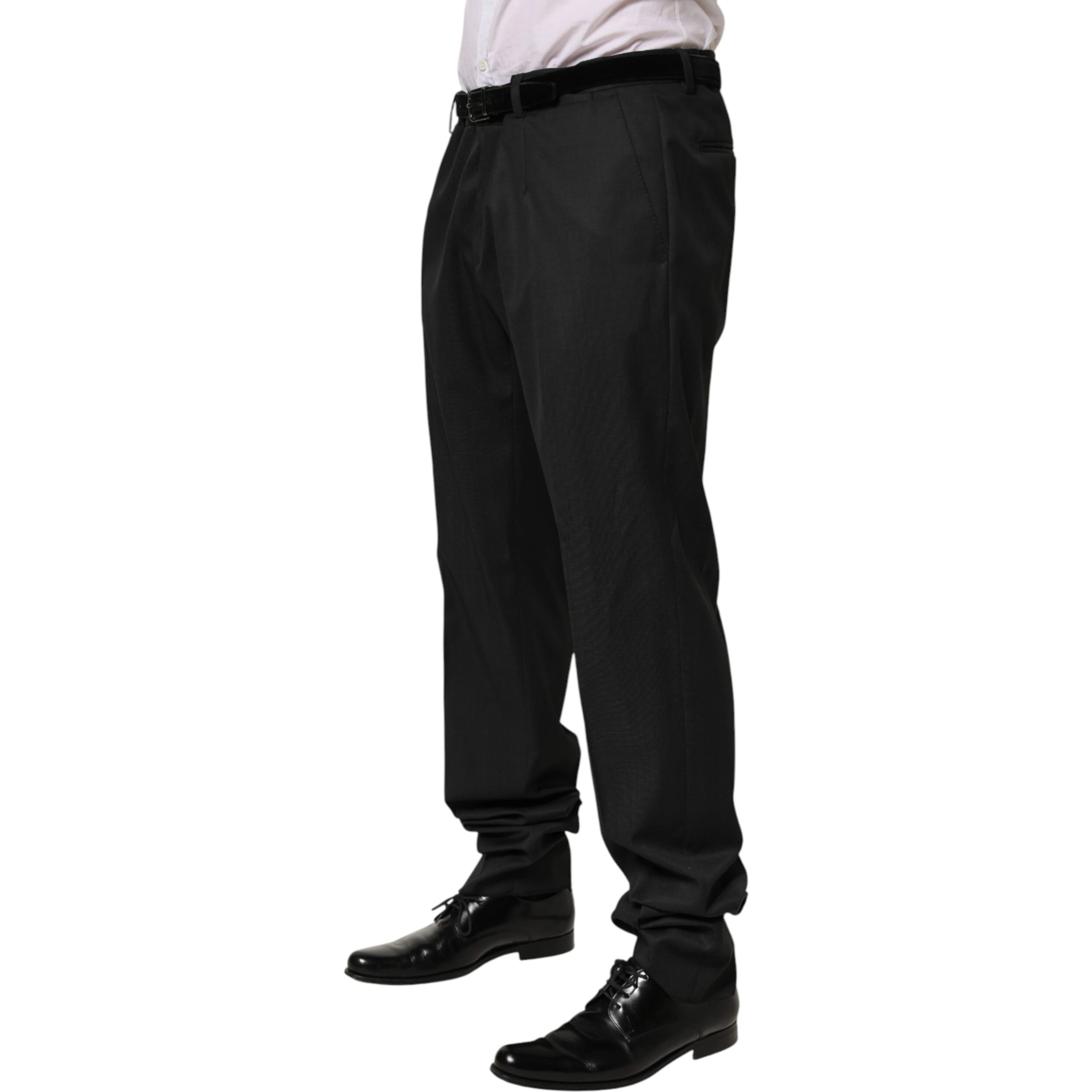 Black Wool Formal Dress Men Trouser Pants