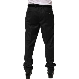 Black Wool Formal Dress Men Trouser Pants