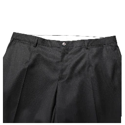 Black Wool Formal Dress Men Trouser Pants