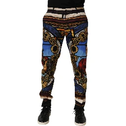 Multicolor Julias Ceasar Print Tapered Pants