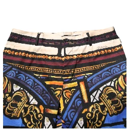 Multicolor Julias Ceasar Print Tapered Pants