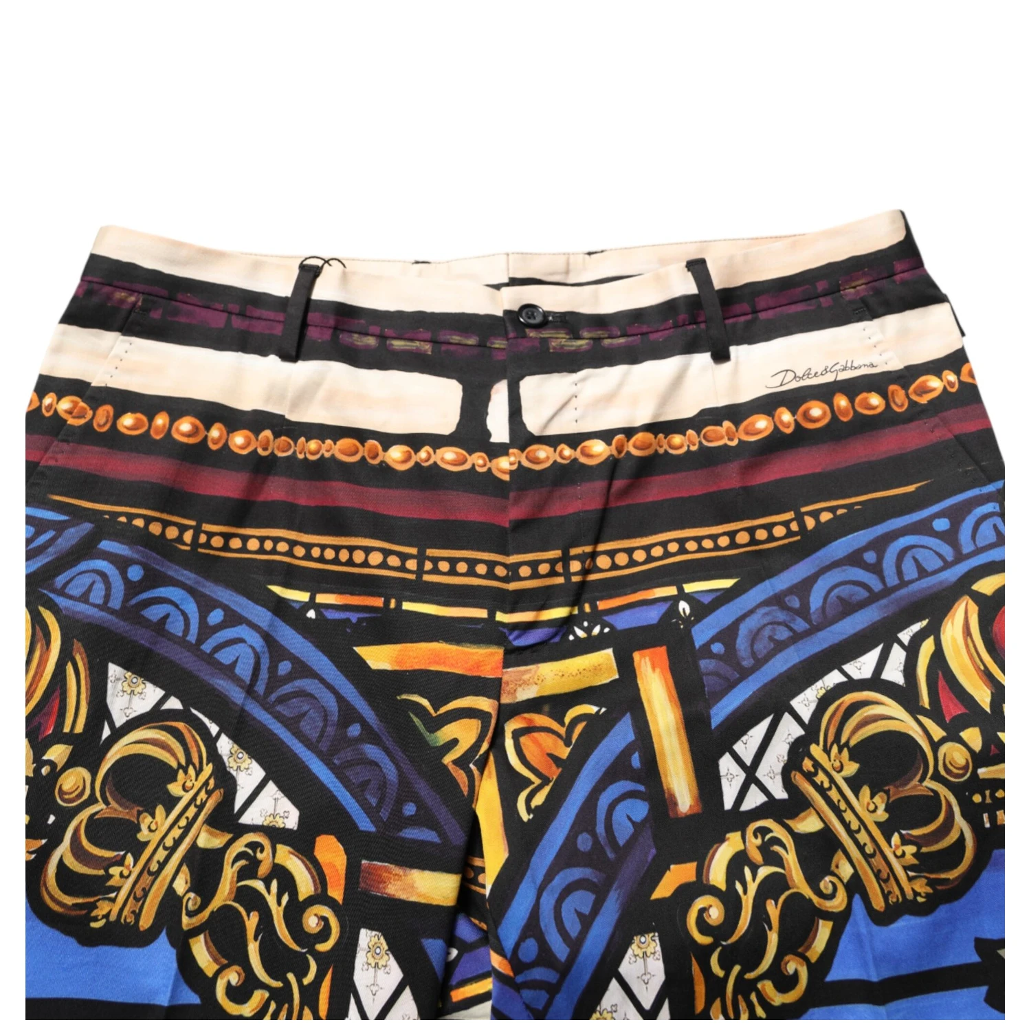 Multicolor Julias Ceasar Print Tapered Pants