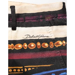 Multicolor Julias Ceasar Print Tapered Pants