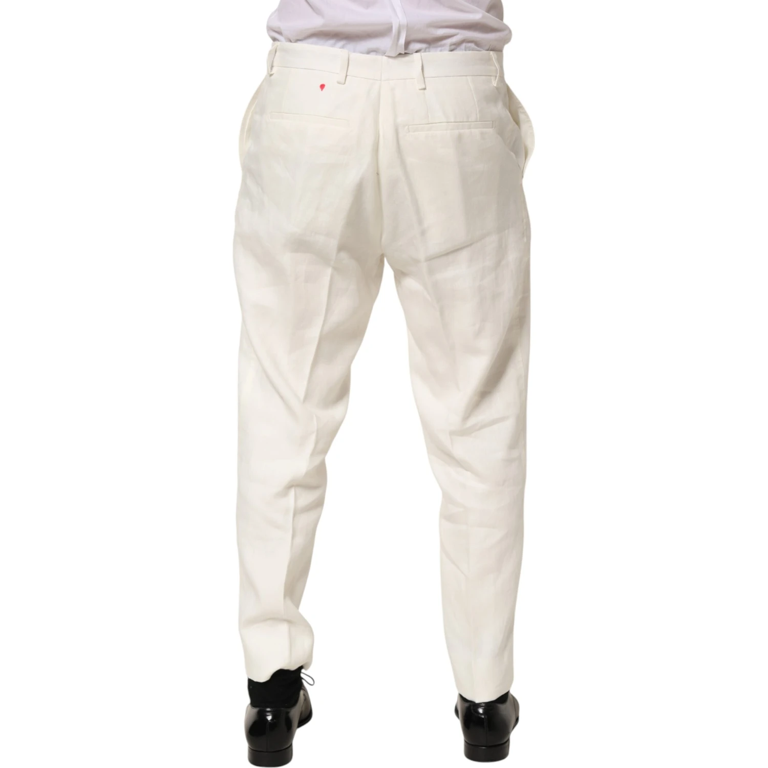 White Linen Formal Dress Men Trouser Pants