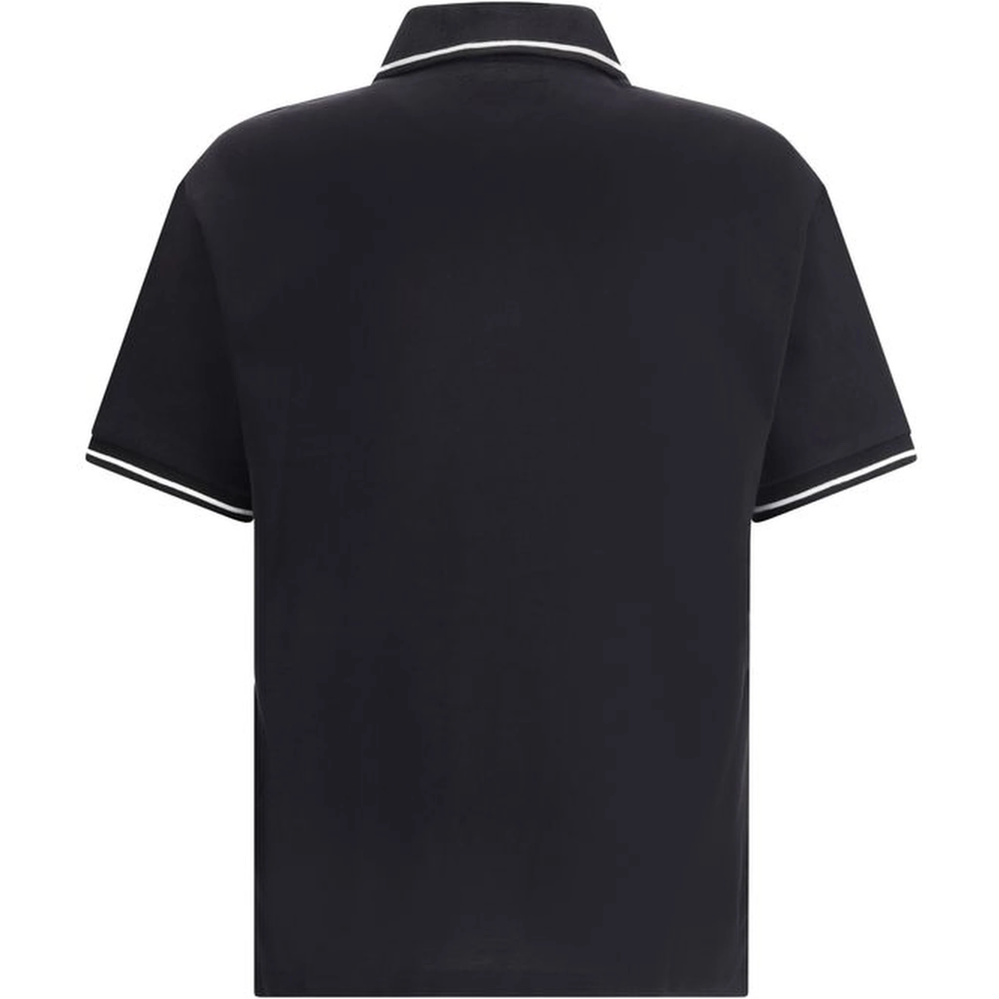 Black Cotton Polo T-Shirt