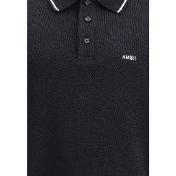 Black Cotton Polo T-Shirt