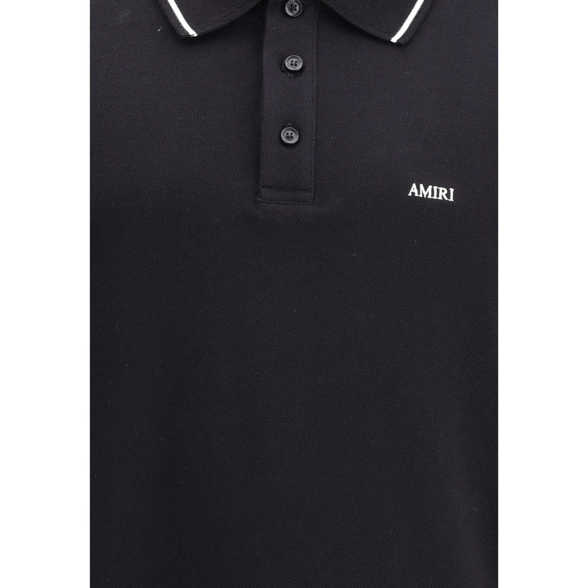 Black Cotton Polo T-Shirt