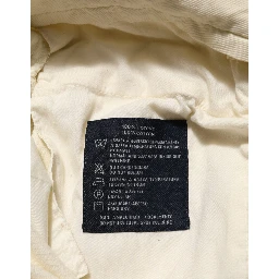 Beige Corduroy Cotton Straight Men Trouser Pants