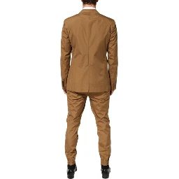 Brown TAORMINA Double-Breasted 2 Piece Suit