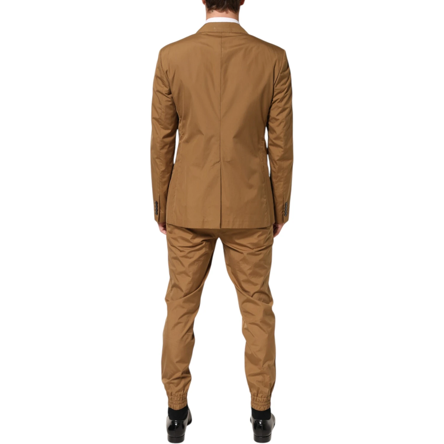 Brown TAORMINA Double-Breasted 2 Piece Suit