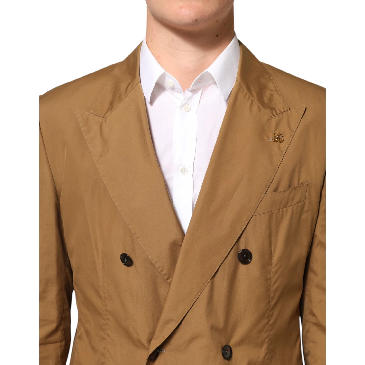 Brown TAORMINA Double-Breasted 2 Piece Suit
