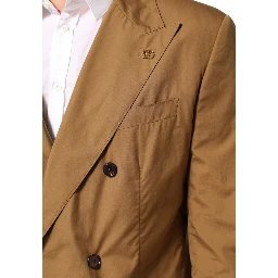 Brown TAORMINA Double-Breasted 2 Piece Suit