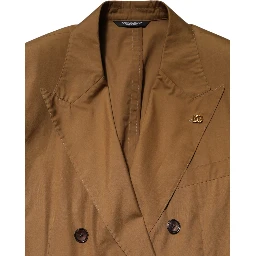 Brown TAORMINA Double-Breasted 2 Piece Suit