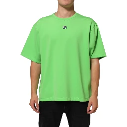 Green Logo Crew Neck Short Sleeves T-shirt