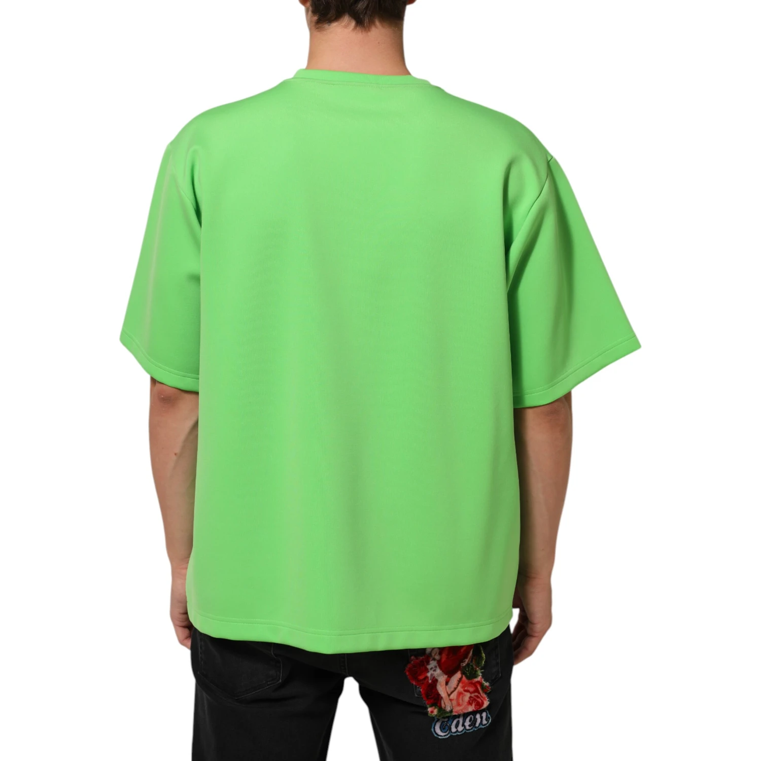 Green Logo Crew Neck Short Sleeves T-shirt