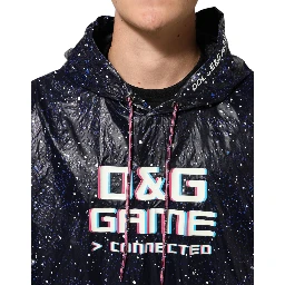 Blue D&G Game Hooded Men Sweatshirt Sweater