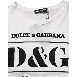 White Logo Camouflage Crew Neck Men T-shirt