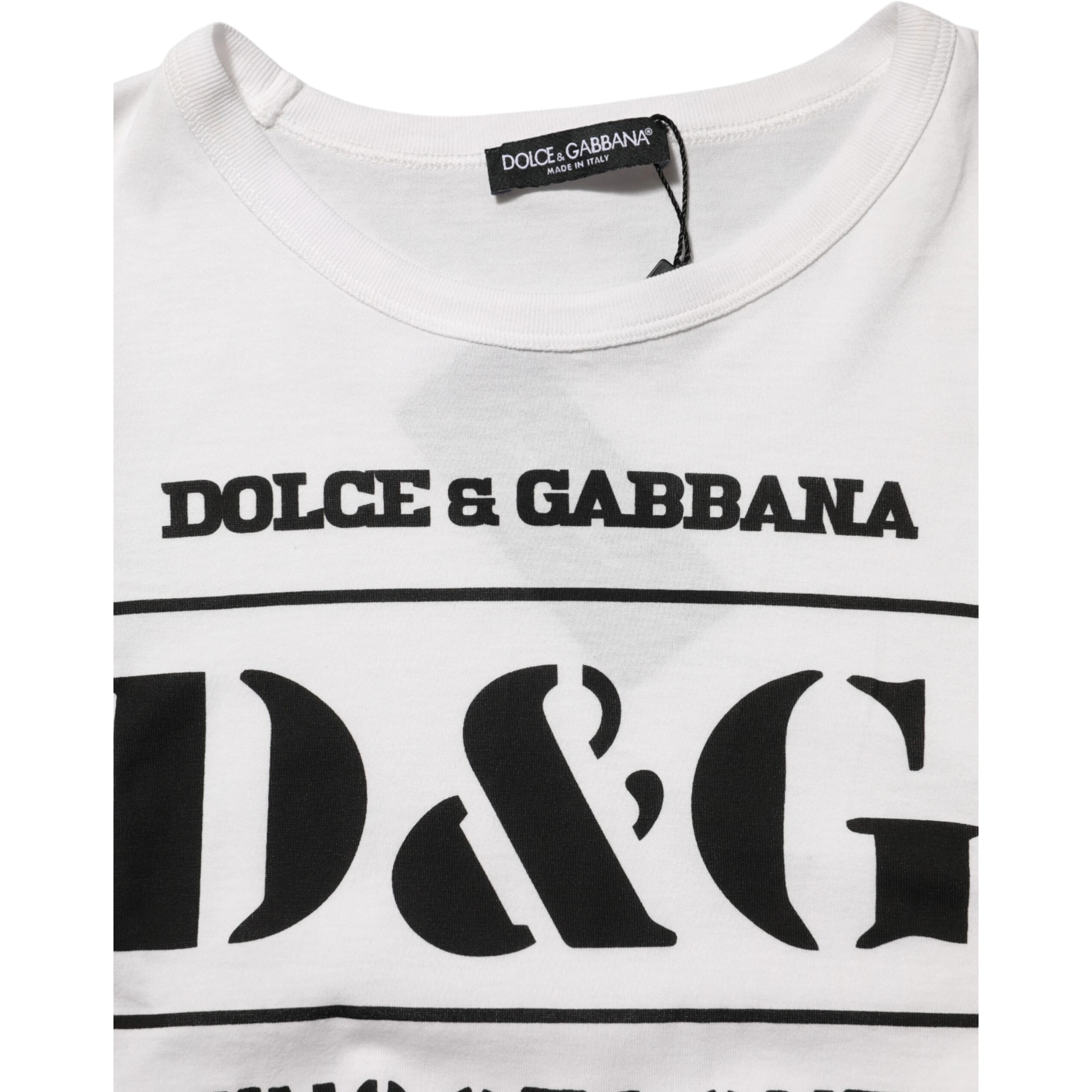 White Logo Camouflage Crew Neck Men T-shirt