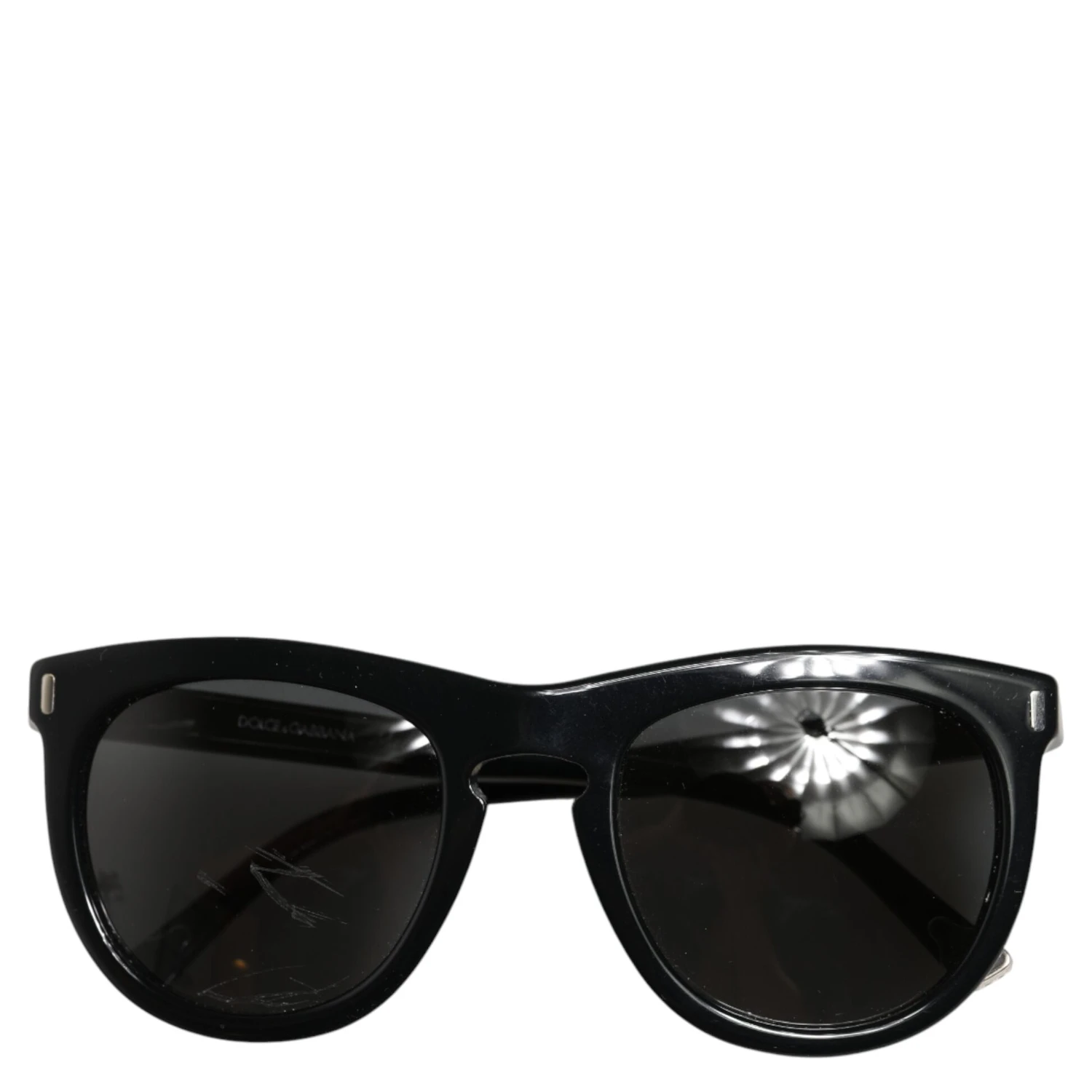 DG4281 Black Round Frame Full Rim Eyewear Sunglasses