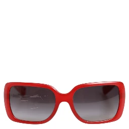 DG6093 Red Rectangular Grey Graduated Lenses Sunglasses