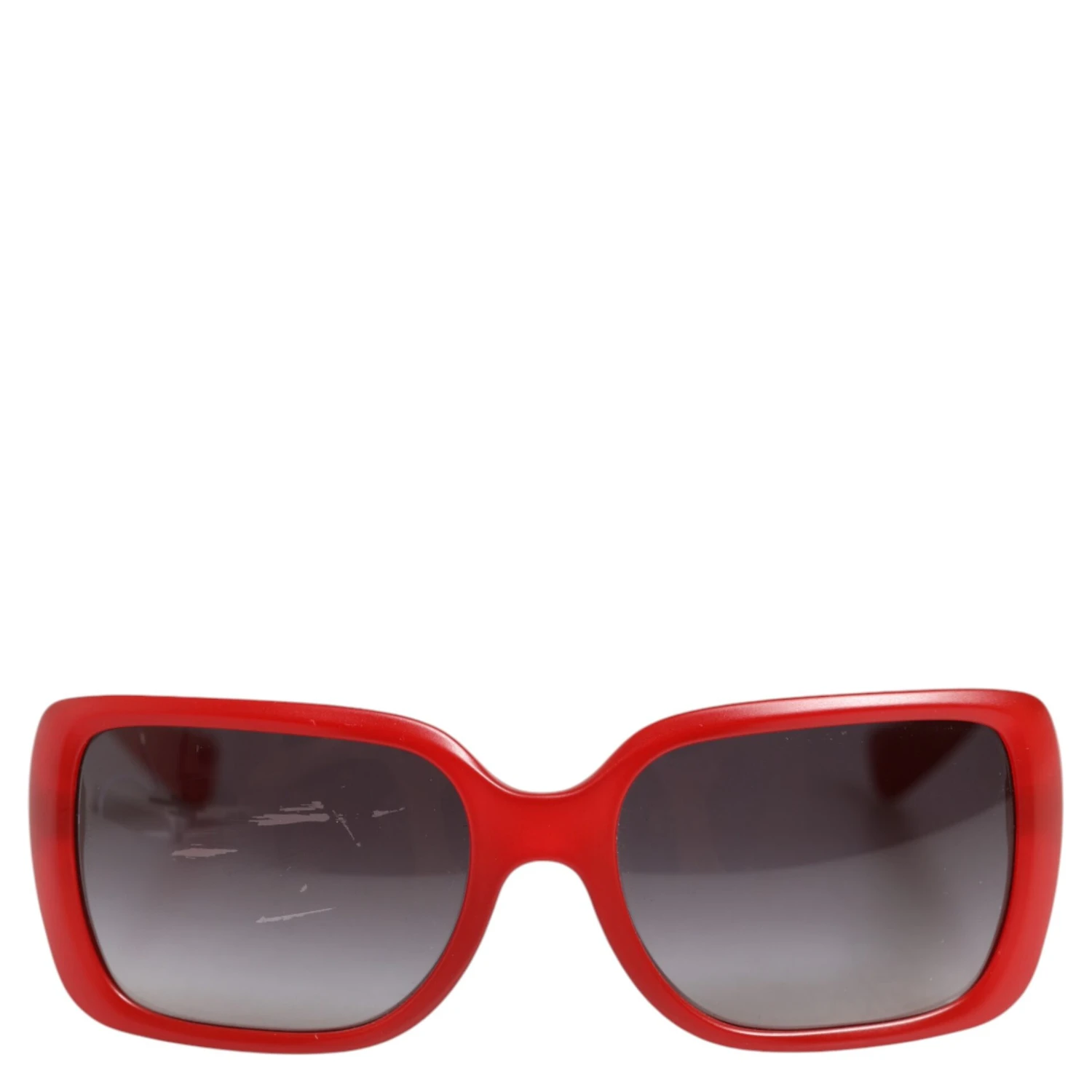 DG6093 Red Rectangular Grey Graduated Lenses Sunglasses