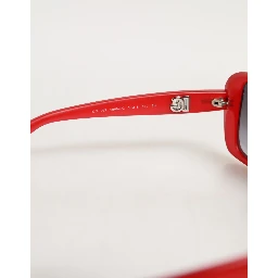 DG6093 Red Rectangular Grey Graduated Lenses Sunglasses