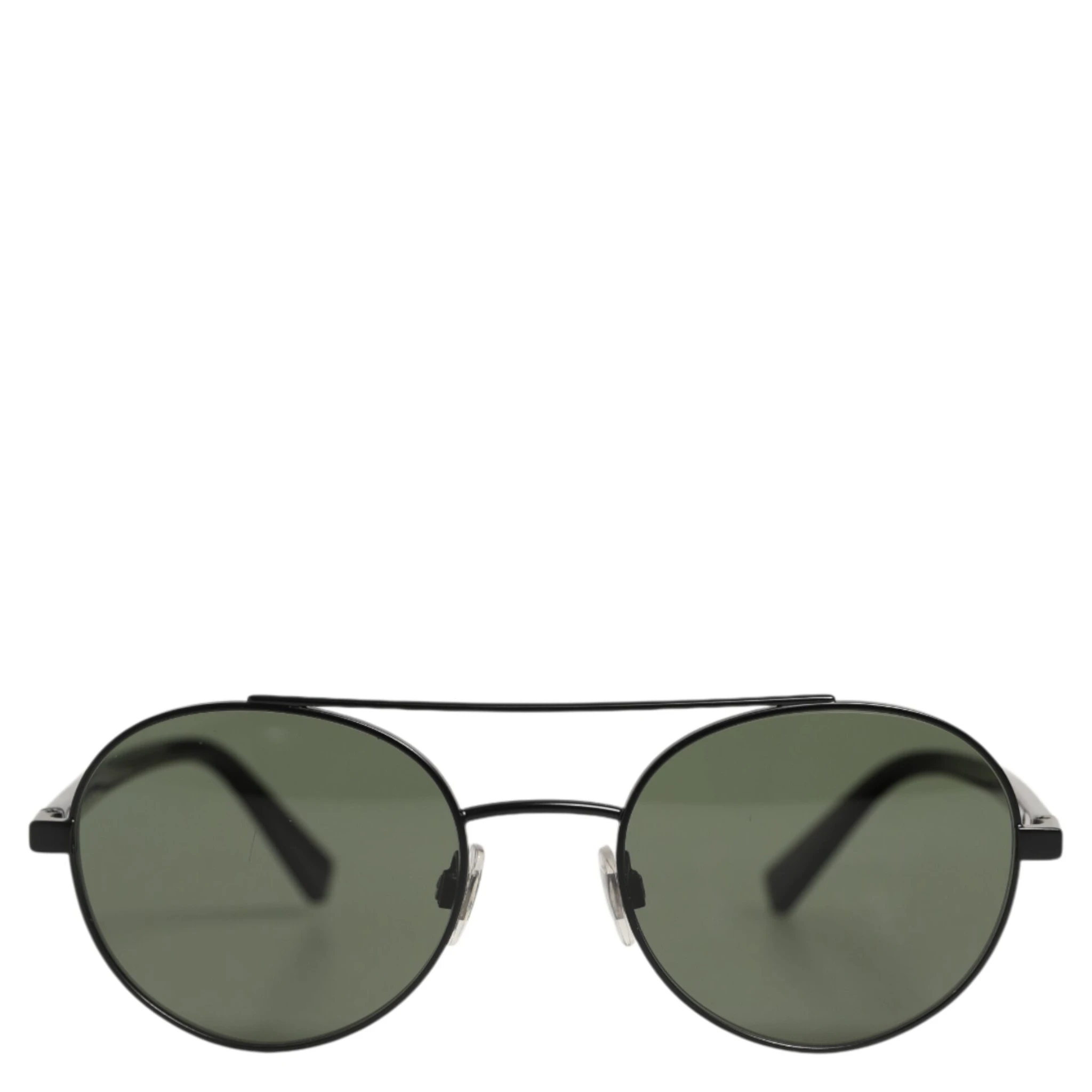 Matte Black Steel Frame Gray Lens Sunglasses
