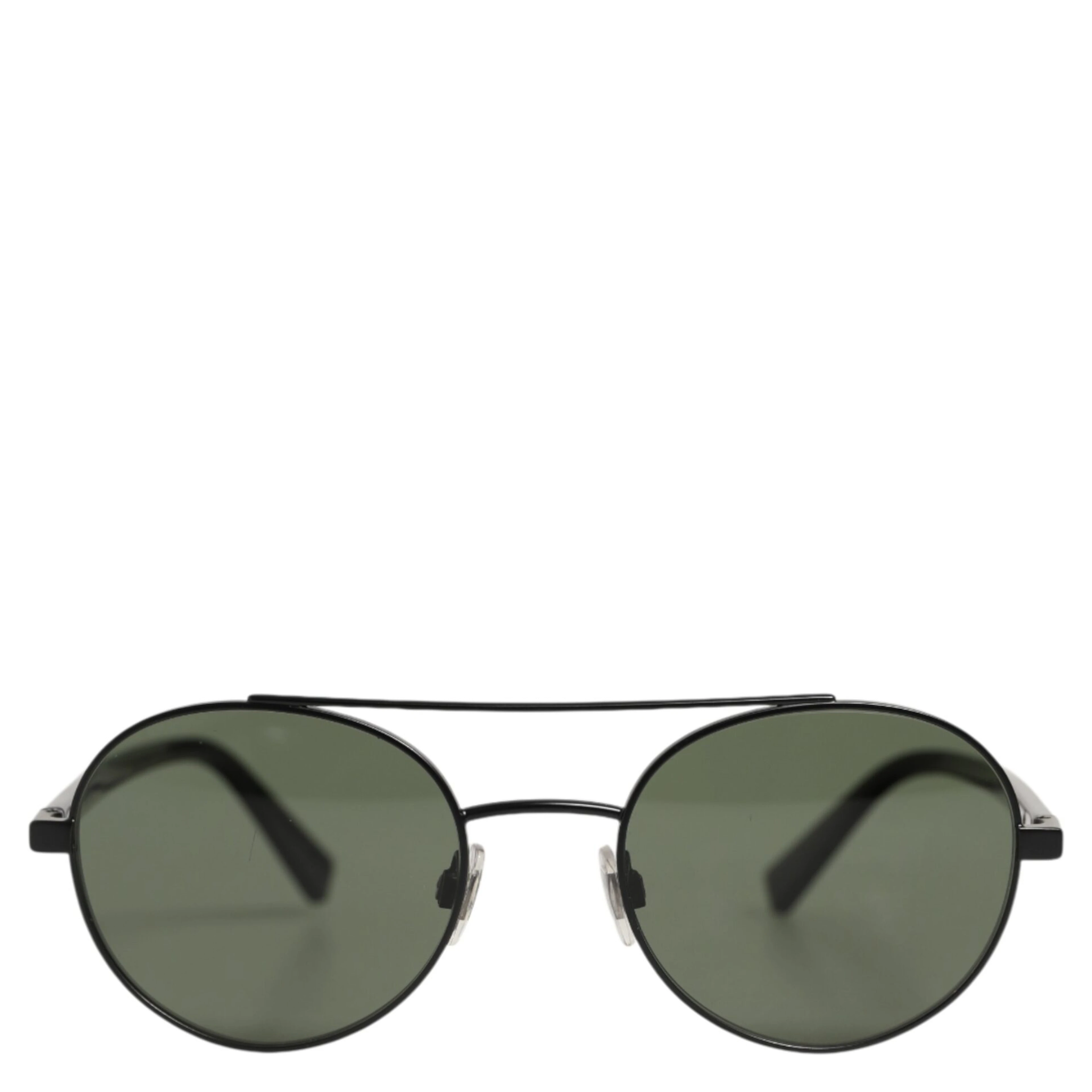 Matte Black Steel Frame Gray Lens Sunglasses