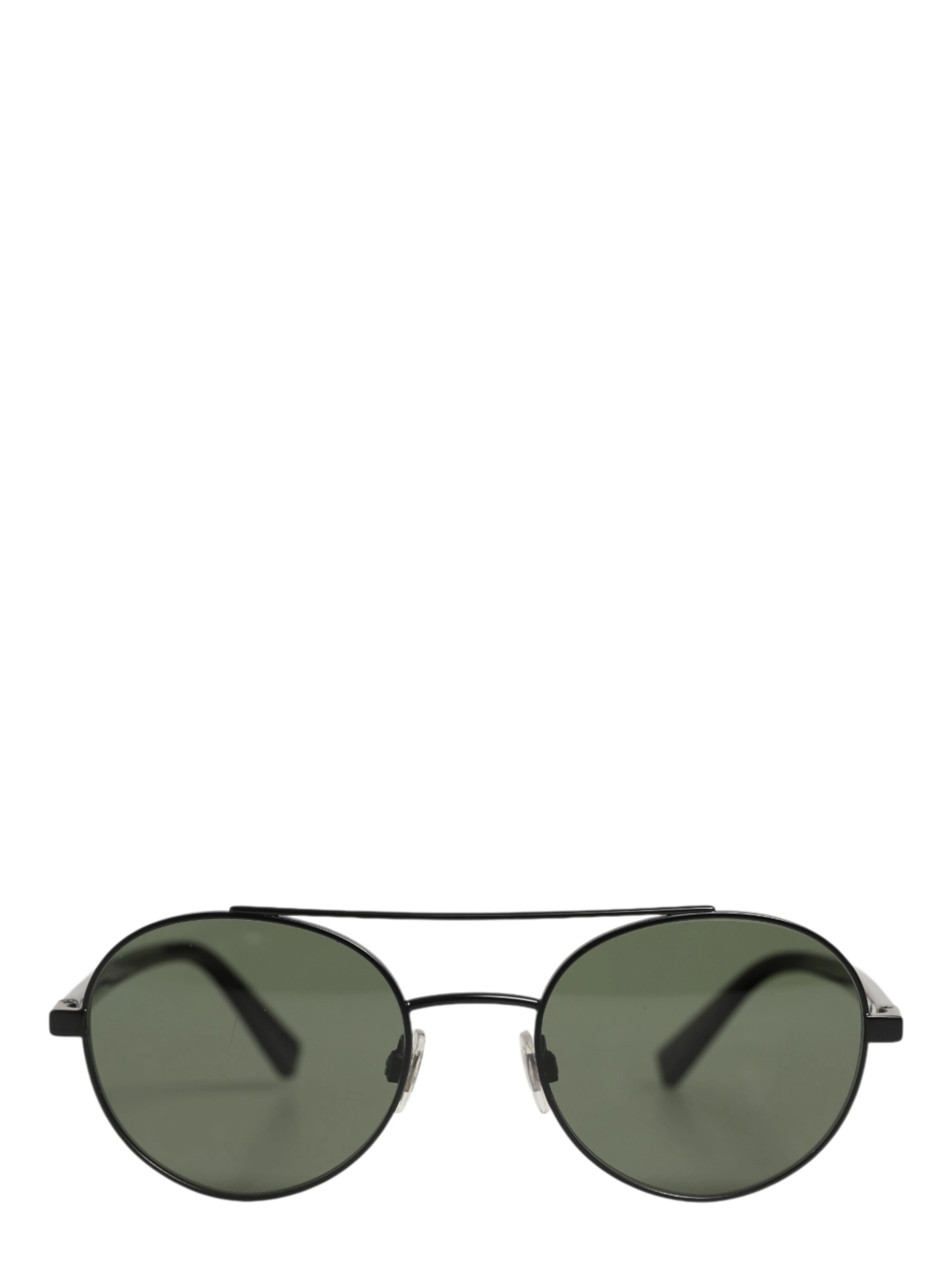 Matte Black Steel Frame Gray Lens Sunglasses