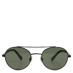 Matte Black Steel Frame Gray Lens Sunglasses