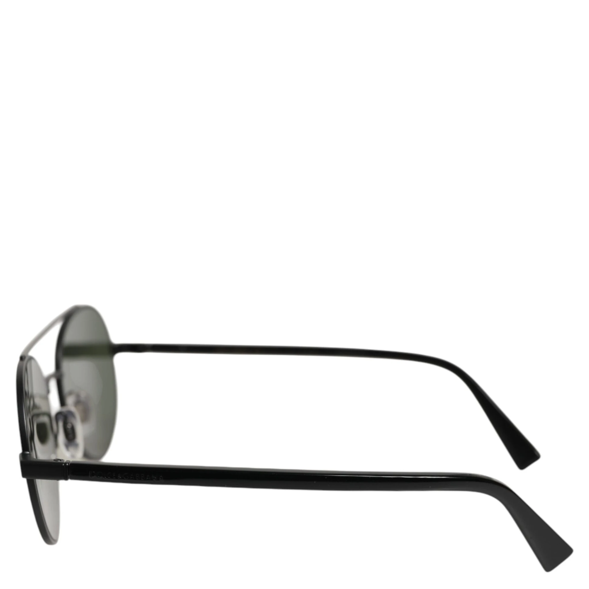 Matte Black Steel Frame Gray Lens Sunglasses