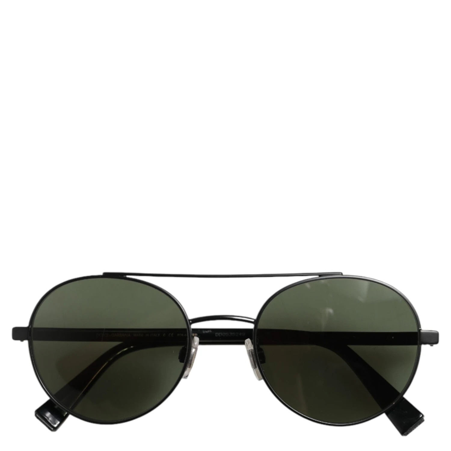 Matte Black Steel Frame Gray Lens Sunglasses