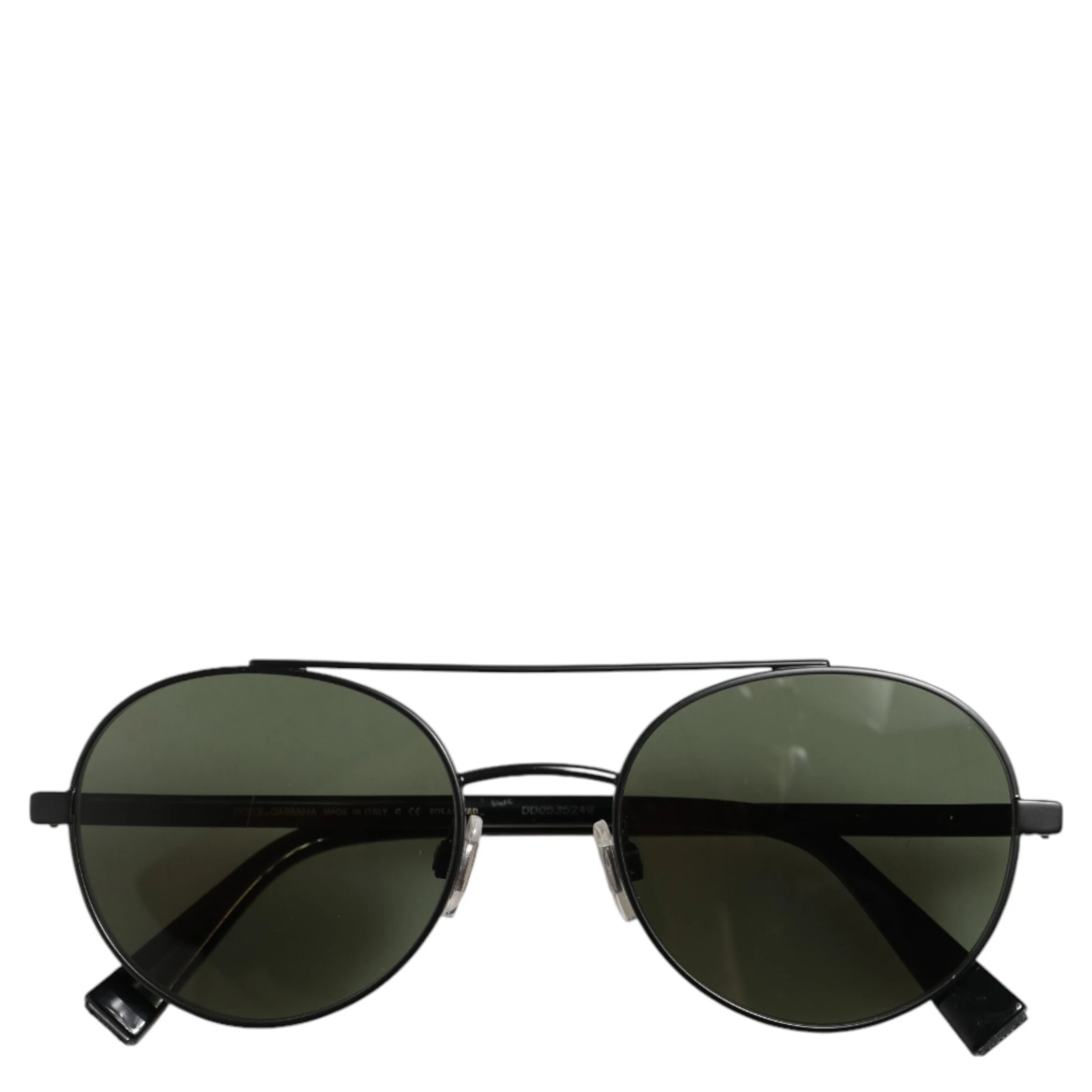 Matte Black Steel Frame Gray Lens Sunglasses