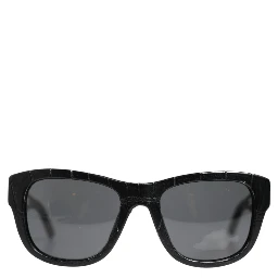DG4177 Black Leather Frame Tinted Lens Sunglasses