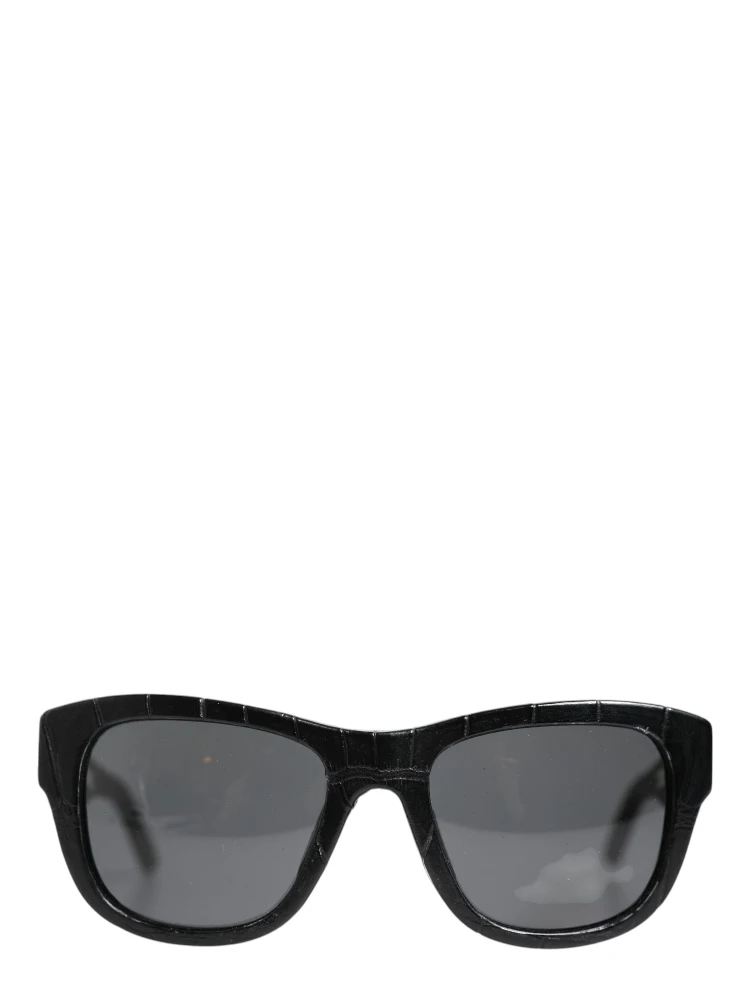 DG4177 Black Leather Frame Tinted Lens Sunglasses alternative