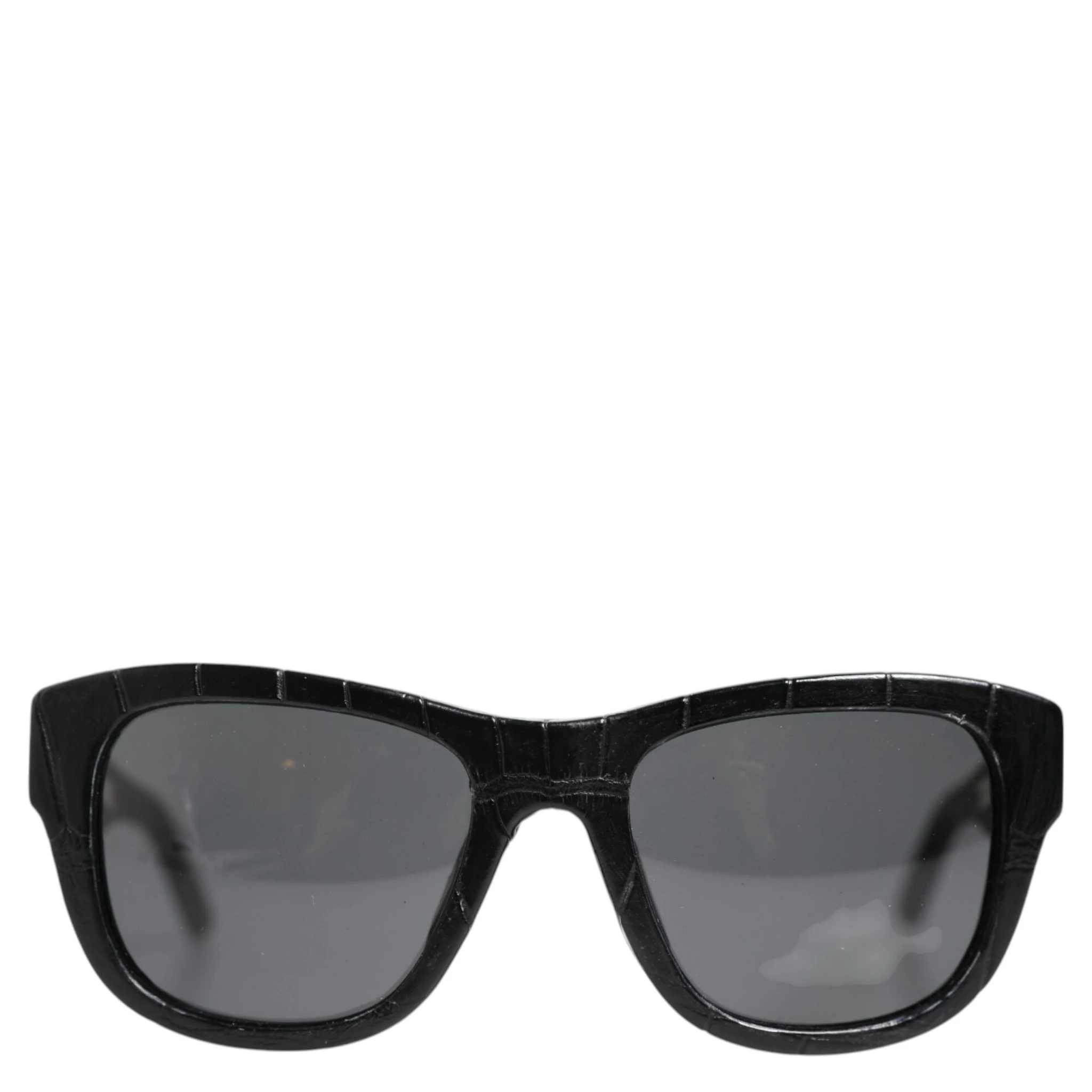 DG4177 Black Leather Frame Tinted Lens Sunglasses