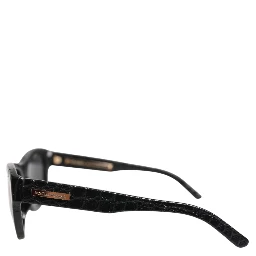 DG4177 Black Leather Frame Tinted Lens Sunglasses