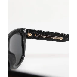 DG4177 Black Leather Frame Tinted Lens Sunglasses