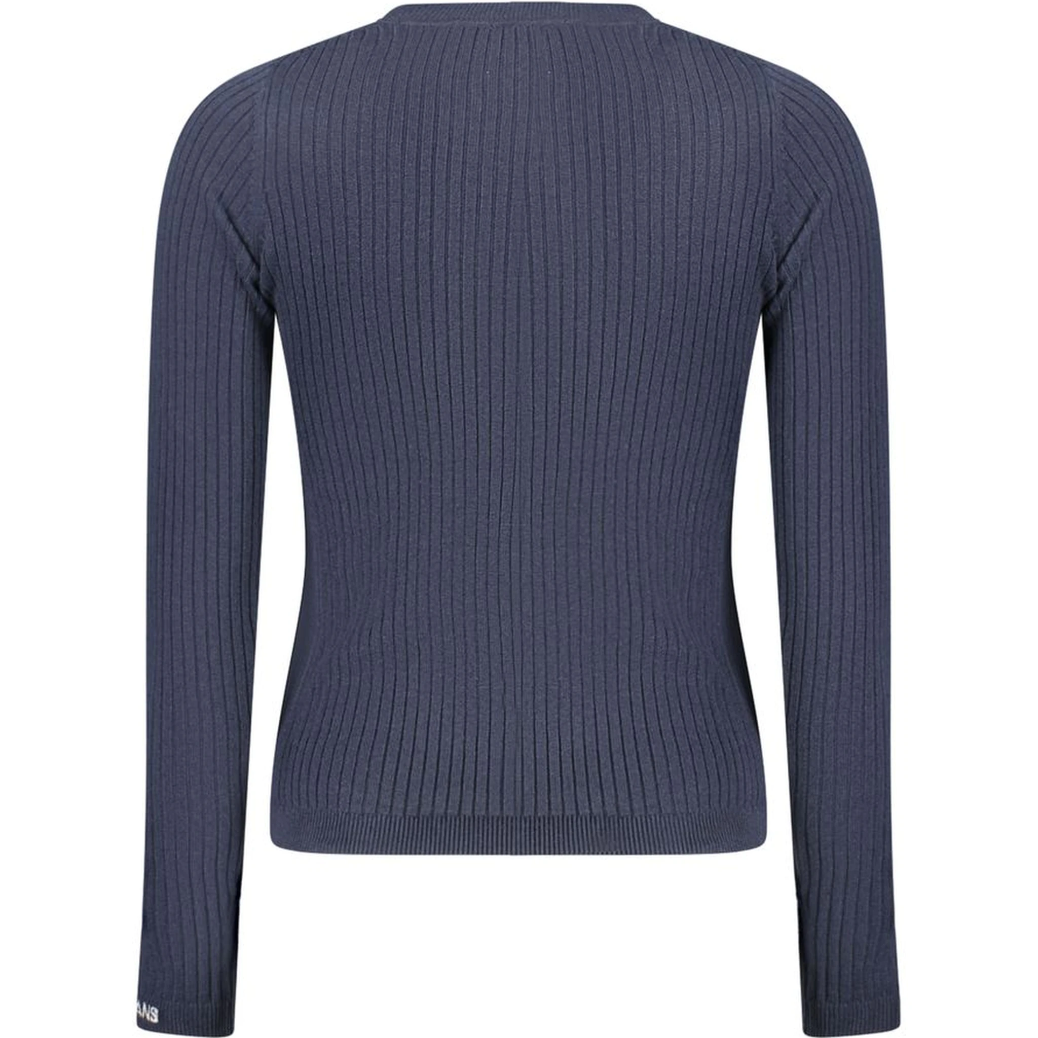 Blue Cotton Women Sweater