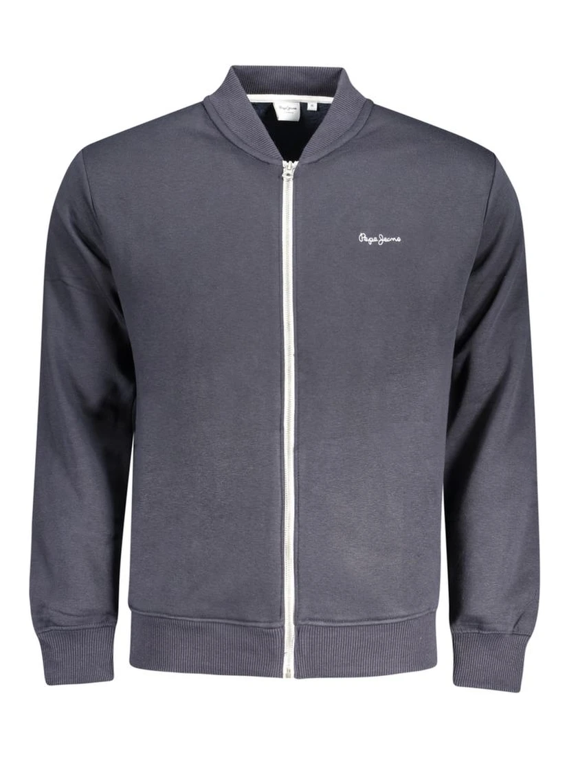 Blue Cotton Men Sweater