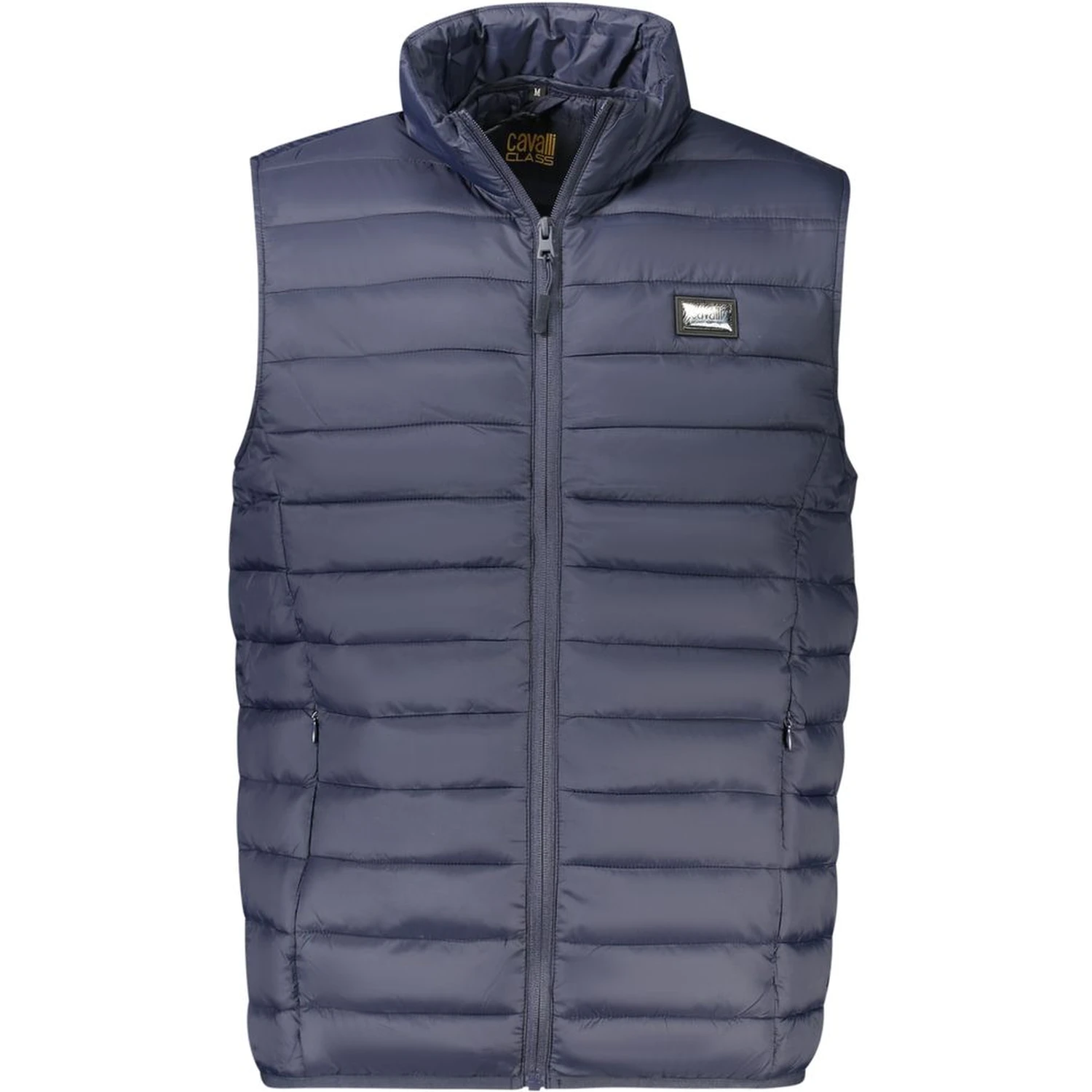 Blue Polyester Men Jacket
